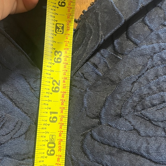 Terani NWT Couture Midnight Navy Blue Maxi Ball Gown Dress Size 8 - Picture 12 of 14